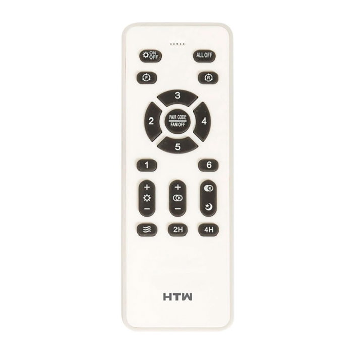 HTW Ventilador de techo con aspas retráctiles, 65W, 6 velocidades, blanco, Ø106 cm