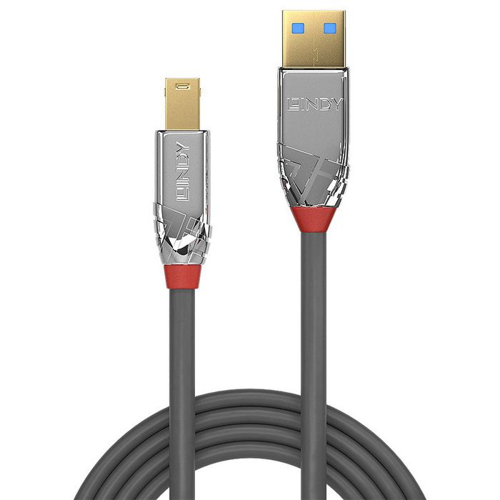 Lindy Cable USB 3.2 Type A a B 1m 5Gbps Cromo Line