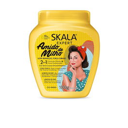 Skala Crema Acondicionadora Amido 1000ml con Almidón de Maíz para Fuerza y Brillo Cabello Opaco