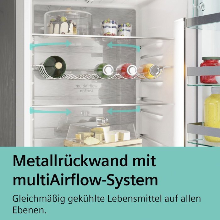 Siemens KG39NAIBT Frigorífico Combinado NoFrost iQ500 363 L Acero Inoxidable