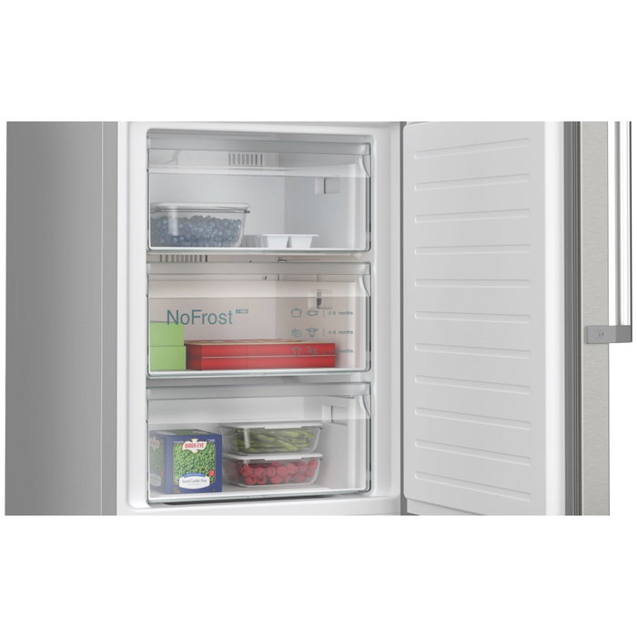 Siemens KG39NAIBT Frigorífico Combinado NoFrost iQ500 363 L Acero Inoxidable