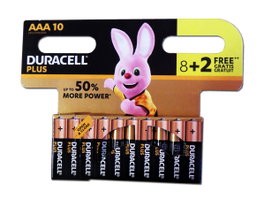 Duracell Pilas Alcalina AAA K4 Plus Power Blíster 8+2 (LR03)