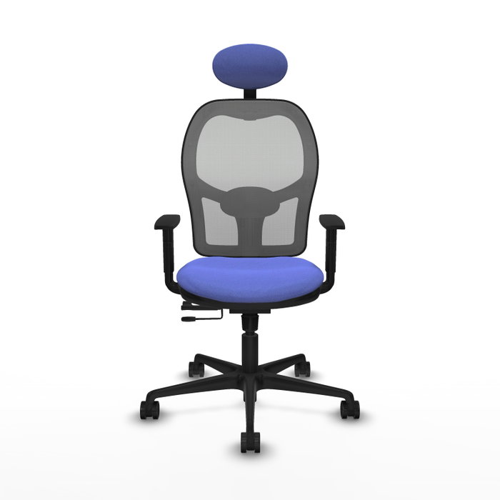 PIQUERAS Y CRESPO Silla de oficina Jorquera Sincro/Traslack Azul claro y Gris