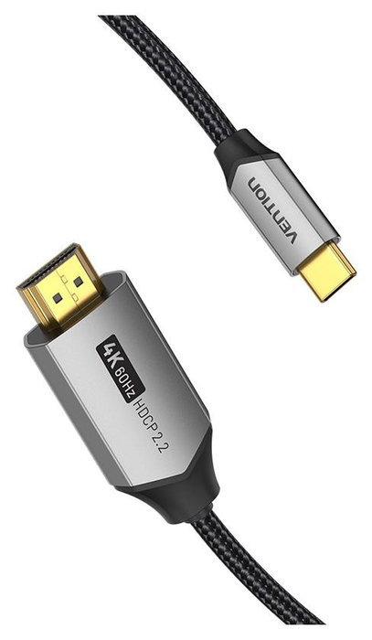 Vention Cable USB-C a HDMI 2.0 4K 60Hz, 2m, Negro