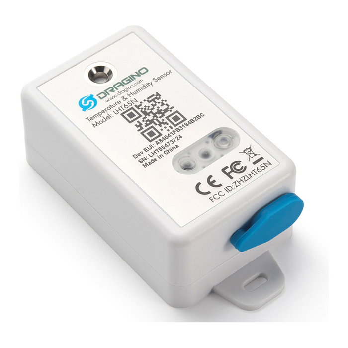 Dragino LHT65N-EU868-E3 Sensor LoRaWAN Temperatura y Humedad -40°C a 80°C 0-96% Interior/Exterior