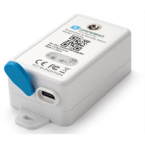 Dragino LHT65N-EU868-E3 Sensor LoRaWAN Temperatura y Humedad -40°C a 80°C 0-96% Interior/Exterior