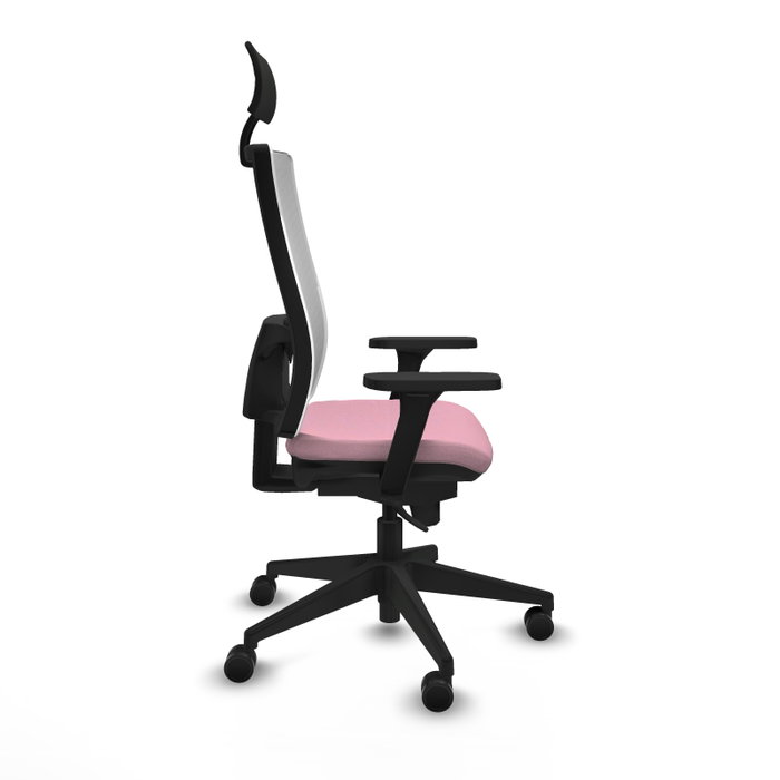 PIQUERAS Y CRESPO Silla de oficina Horna con mecanismo Sincro, Rosa y Blanco PIQUERAS Y CRESPO Silla de oficina Horna con mecanismo Sincro, Rosa y Blanco