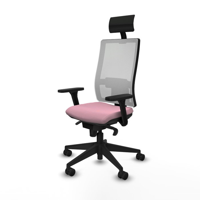 PIQUERAS Y CRESPO Silla de oficina Horna con mecanismo Sincro, Rosa y Blanco PIQUERAS Y CRESPO Silla de oficina Horna con mecanismo Sincro, Rosa y Blanco