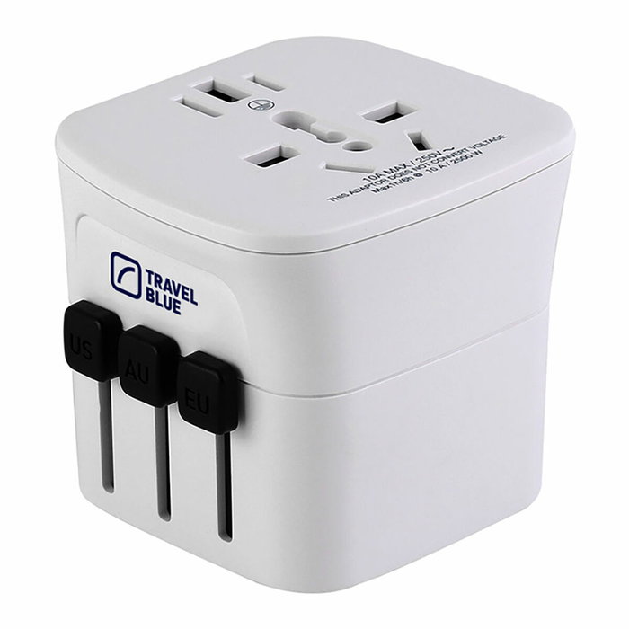 Travel Blue Adaptador para enchufe entrada universal a 150 países Travel Blue Adaptador para enchufe entrada universal a 150 países
