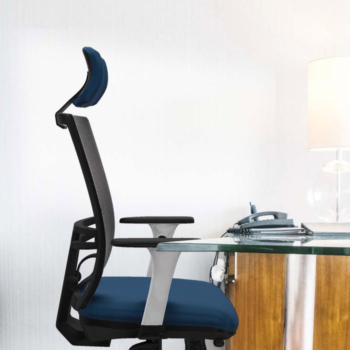 PIQUERAS Y CRESPO Silla de oficina Yunquera con mecanismo Sincro/Traslack y cabecero regulable, Negro PIQUERAS Y CRESPO Silla de oficina Yunquera con mecanismo Sincro/Traslack y cabecero regulable, Negro