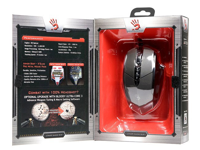 A4-Tech Bloody V7m Ratón Gaming Óptico Negro