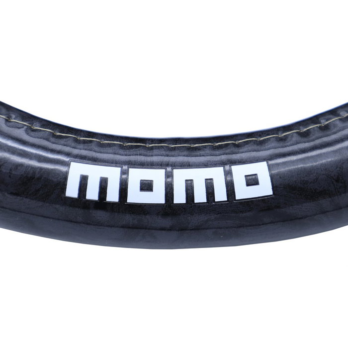 Momo Funda de Volante Luxury Wood Beige-Black M