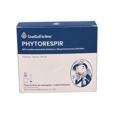 ESENTIAL AROMS PHYTORESPIR con 4 Sticks Inhaladores y 30 ml ESENTIAL AROMS PHYTORESPIR con 4 Sticks Inhaladores y 30 ml