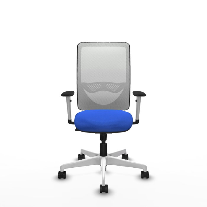 PIQUERAS Y CRESPO Silla de oficina Zulema con mecanismo Sincro, Azul y Blanco PIQUERAS Y CRESPO Silla de oficina Zulema con mecanismo Sincro, Azul y Blanco