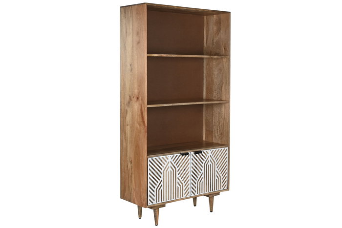 DKD Home Decor Estanteria Indio Blanco Natural Mango 90 x 174 x 35 cm DKD Home Decor Estanteria Indio Blanco Natural Mango 90 x 174 x 35 cm