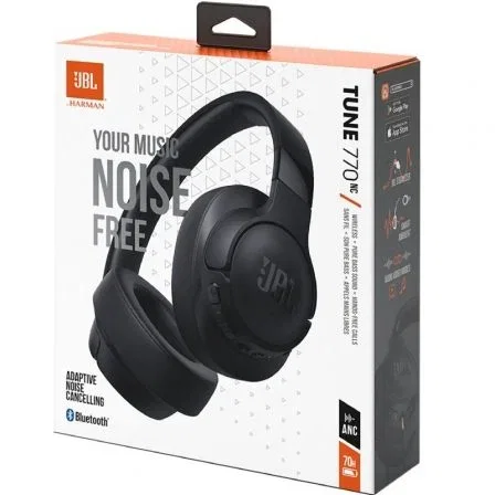 JBL Auriculares Inalámbricos Tune 770NC Cancelación de Ruido Adaptativa Bluetooth Negros con Micrófono JBLT770NCBLK JBL Auriculares Inalámbricos Tune 770NC Cancelación de Ruido Adaptativa Bluetooth Negros con Micrófono JBLT770NCBLK