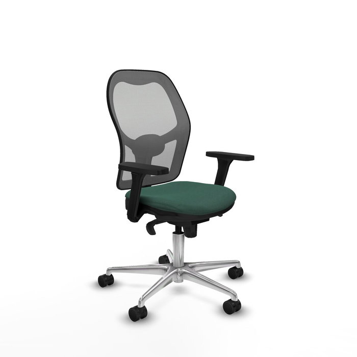 PIQUERAS Y CRESPO Silla de oficina Jorquera, Tela Verde botella y Malla Gris PIQUERAS Y CRESPO Silla de oficina Jorquera, Tela Verde botella y Malla Gris