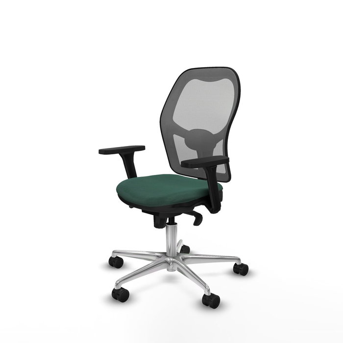 PIQUERAS Y CRESPO Silla de oficina Jorquera, Tela Verde botella y Malla Gris PIQUERAS Y CRESPO Silla de oficina Jorquera, Tela Verde botella y Malla Gris