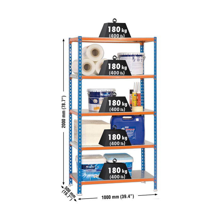 Simon Rack Simonclick Plus 5/500 Estantería Metálica sin Tornillos
