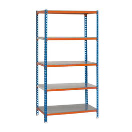 Simon Rack Estantería Metálica Sin Tornillos Simonclick Plus 5/500 Carga 180kg 5 Estantes 2000x1000x500mm
