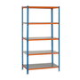 Simon Rack Estantería Metálica Sin Tornillos Simonclick Plus 5/500 Carga 180kg 5 Estantes 2000x1000x500mm
