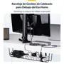 StarTech.com Bandeja de gestión de cables S1MB-DESK-CABLE-TRAY Negro