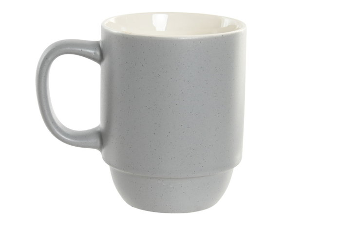 DKD Home Decor Juego de tazas Botanico 4 unidades surtidas de porcelana 400ml DKD Home Decor Juego de tazas Botanico 4 unidades surtidas de porcelana 400ml