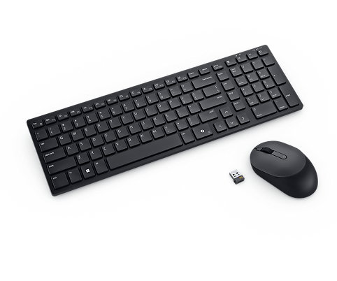 Dell KB555 & MS355 - Teclado y Ratón Inalámbricos QWERTY Español, 2.4GHz/Bluetooth 5.1, Resistente a Salpicaduras, 4020 PPP, 36 Meses Batería, Negro Dell KB555 & MS355 - Teclado y Ratón Inalámbricos QWERTY Español, 2.4GHz/Bluetooth 5.1, Resistente a Salpicaduras, 4020 PPP, 36 Meses Batería, Negro