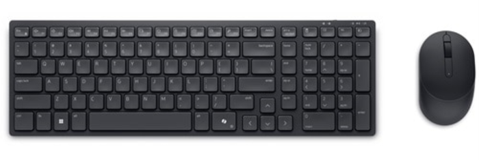 Dell Teclado y ratón inalámbrico KM555 Silent 2.4 GHz Bluetooth 5.1 QWERTY Español Negro