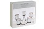 DKD Home Decor Portavelas de Cristal y Metal Estrella Plateado