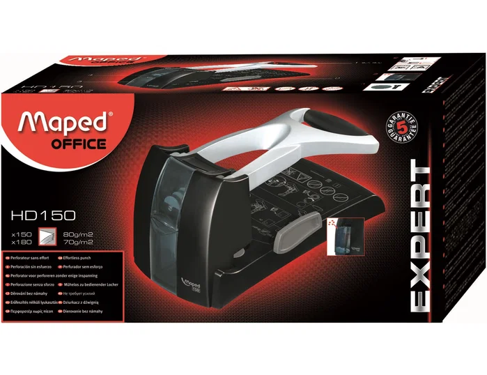 Maped Taladro de dos punzones Expert HD150 Gran Capacidad Maped Taladro de dos punzones Expert HD150 Gran Capacidad