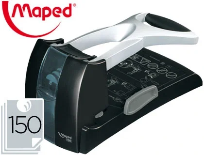 Maped Taladrador de Papel Gran Capacidad 150 Hojas Metalico 2 Taladros Maped Taladrador de Papel Gran Capacidad 150 Hojas Metalico 2 Taladros