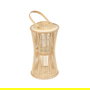 Farol Portavelas Natural Bambú 16 X 16 X 40 cm (Set de 2)