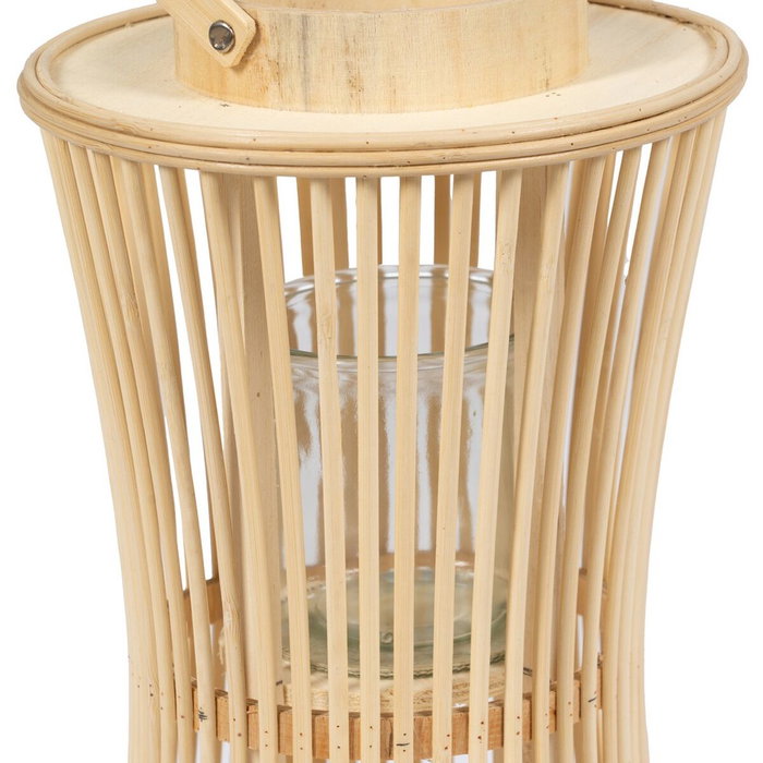 Ixia Farol Portavelas Natural Bambú 16 x 16 x 40 cm Ixia Farol Portavelas Natural Bambú 16 x 16 x 40 cm