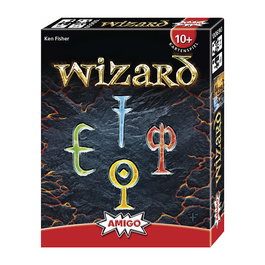 AMIGO Wizard Juego de Cartas de Estrategia | 3-6 Jugadores | +10 Años | 60 Cartas | Edición Alemana e Inglesa | 06900