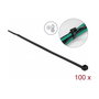 DeLOCK Brida para cables resistente al frío 200 x 4,8 mm negro, 100 piezas