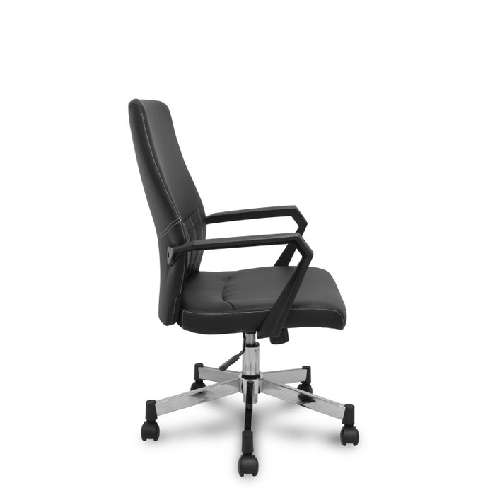 FORÖL Silla Opti520 confidente tapizada en similpiel negro
