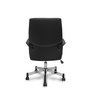 FORÖL Silla Opti520 confidente tapizada en similpiel negro