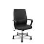 FORÖL Silla Opti520 confidente tapizada en similpiel negro