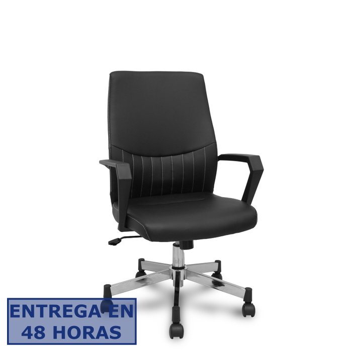 FORÖL Silla Opti520 Confidente Basculante en Similpiel Negro