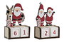Calendario Navidad Tradicional DKD Home Decor Rojo Blanco 3 x 10 x 6.5 cm (6 Unidades)