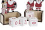 Calendario Navidad Tradicional DKD Home Decor Rojo Blanco 3 x 10 x 6.5 cm (6 Unidades)