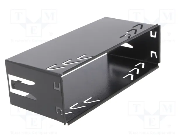 4CARMEDIA Semi-bastidor de montaje de radio Kenwood 1 DIN Negro