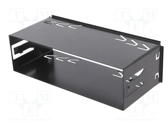 4CARMEDIA Semi-bastidor de montaje de radio Kenwood 1 DIN Negro