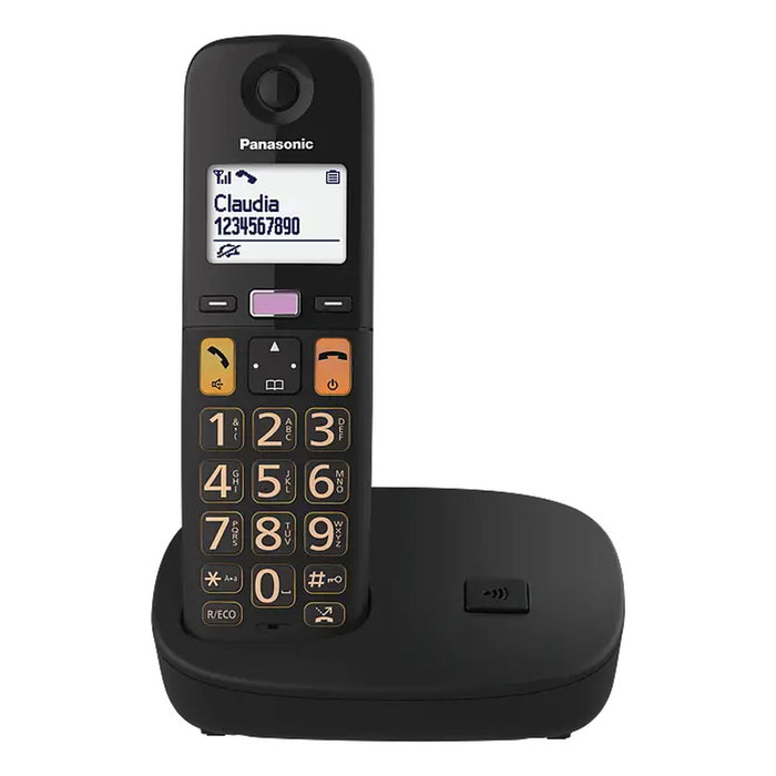 Panasonic KX-TGU112EXB Pack Dúo de Teléfonos Inalámbricos Negro
