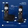 Panasonic KX-TGU112EXB Pack Dúo de Teléfonos Inalámbricos Negro