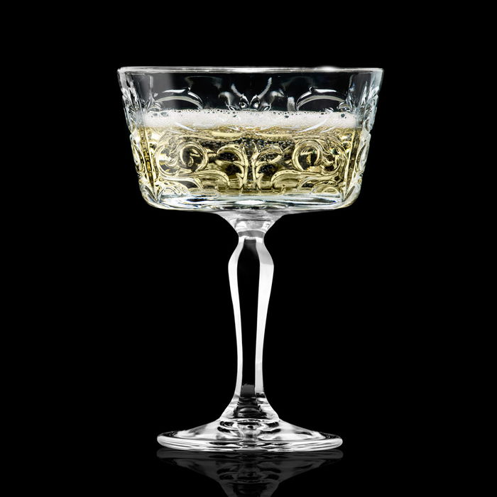 Rcr Cristalleria IT Copa Cóctel 268 Ml Mm Altura 140 Mm Luxion Eco-crystal Glass Tattoo (6 Unidades)