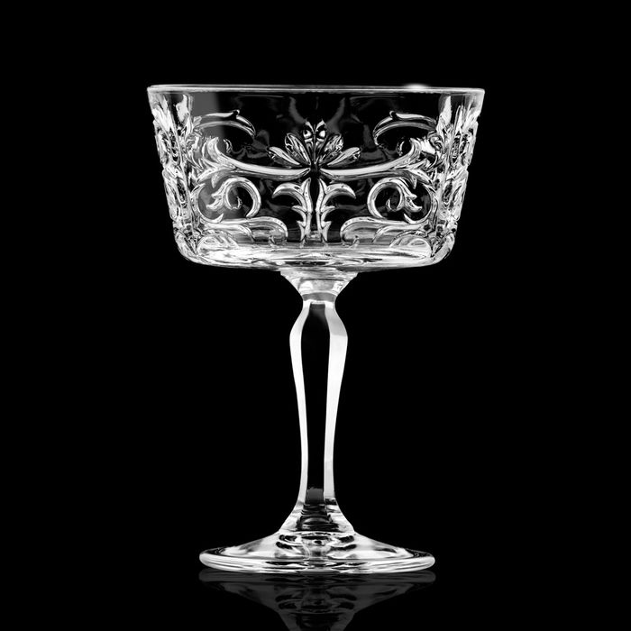 Rcr Cristalleria IT Copa Cóctel 268 Ml Mm Altura 140 Mm Luxion Eco-crystal Glass Tattoo (6 Unidades)