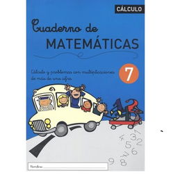 Cuaderno Rebost (Cas.) Matematicas Nº 7 (Set de 5)