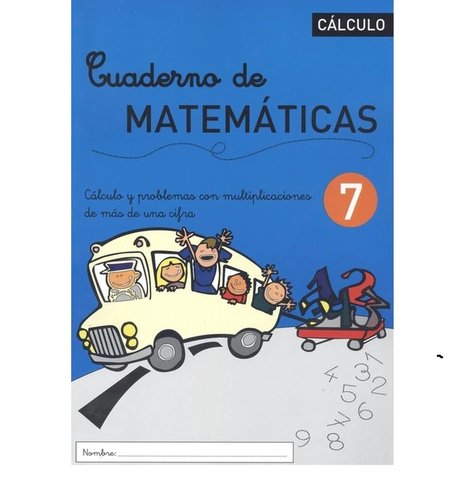 Cuaderno Rebost (Cas.) Matematicas Nº 7 (Set de 5)